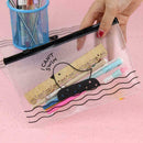 Clear Chicken Pen Bag Pencil Holder Storage Supplies Stationery Cosmetic Ca Q4D3