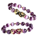 2 x Feng Shui Amulet Beads Bracelets Wealth Pixiu Bracelet Bring Lucky Brave