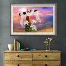 5D DIY Full Drill Diamond Painting Cross Easter Cross Stitch Embroidery Kit