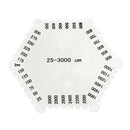 Wet Film Comb 25-3000um Hexagonal Gauge Stainless Steel Thickness Gage