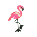 rose red flamingo bird sequin embroidered patches sew on clothes applique  JR