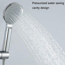 Handheld ABS Shower Bath Heads Booster Water Saving Bathing Sprayer Head