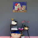 Christmas Cat Diamond Painting Embroidery DIY Paint By Number Kit Wall Decor