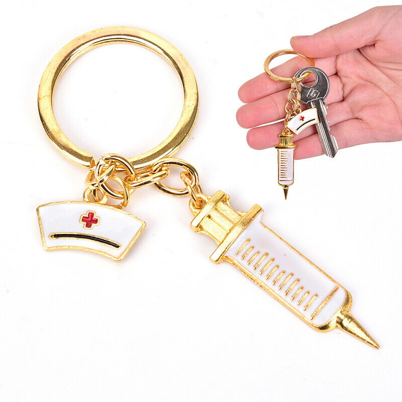 1pc Key Chain Needle Syringe Stethoscope Thermometer Cute Key Chain Jewelry G Gw