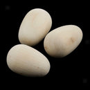 20pcs Wooden Eggs Wood Easter Decorations Embellishment Unfinished Wood Eggs