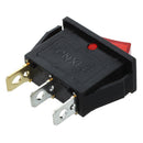 5pcs AC 250V/15A 3 Pins On-off Type SPST Boat Rocker Switch for Car
