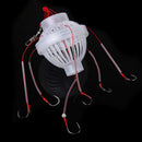 2x Professional Fishing Tackle Box Hook Tool Kit Monster with Six Strong Hooks
