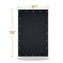 Temporary Blackout Blind Curtain For Window Adjustable Sucker Shade Drape T