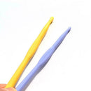 12Pcs Crochet Hook Soft Grip Set Handles Knitting Needles Multi-Colour H2W1