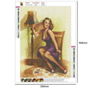 5D DIY Full Drill Diamond Painting Cross Stitch Embroidery Kit (Beauty01)