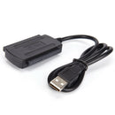 New USB 2.0 To IDE SATA Converter Adapter Cable For 2.5 3.5 Hard Drive Disk N TE