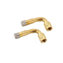 2pcs Car Air Tire Tyre Valve Extension Stem Extender Brass 90 Degree