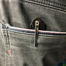 Man Woman Folding Portable Pocket Clip Beard Moustache Convenient Hair Comb A