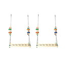 Set of 2 Chicken Swing Wooden Perch for Large Birds Macaws Budgie Conure
