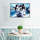 5D DIY Full Drill Diamond Painting Cartoon Penguin Cross Stitch Embroidery