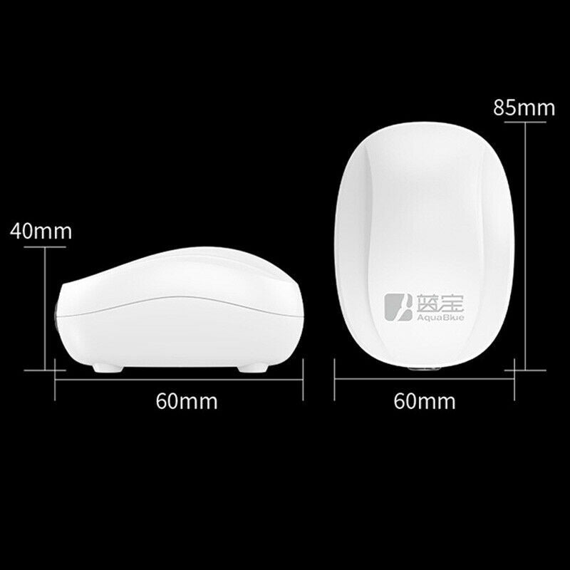 AquaBlue 3W Silent Portable Air Pump Fish Tank Increasing Oxygen Pump Fish