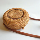 Fashion Explosion Straw Circle Bags Women Summer Handwoven Bali Round Retro P3F5