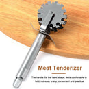 Softener Lamb Beef Kitchen Tools Stainless Steel 5 Wheel Rolling Meat Tenderizer