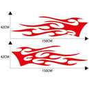 2x 150x42cm Flame Totem Vinyl Car Stickers Auto Whole Body Decals Decor