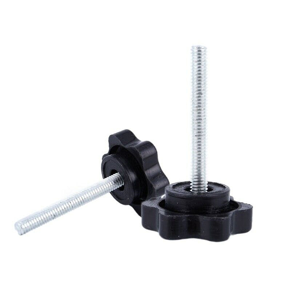 M4 x 30 mm Male Thread 25mm Star Head Bolt On Self-tapping Screw Handle 5 P X8G7