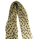 Apricot Fashion Soft Chiffon Black Cat Prints Ladies /Women Long Scarf Shaw A5S1