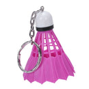 Rose Red Plastic Badminton Dangling Pendant Keychain Key Ring Pendant G3N4