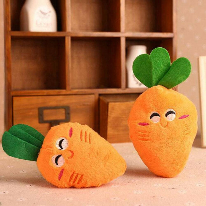 Cute Carrot Plush Chew Squeaker Cute Puppy Pet Supplies Sound Squeaky Dog Toys
