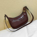 Women Retro Shoulder Bag Leather Money Purse Messenger Handbag (Dark Brown)