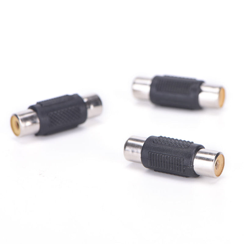 10x RCA Female to Female Coupler Plug Audio Video AV Cable Adaptor RCA Joiner LJ