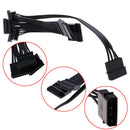 15pin SATA 1 Male To 5 Female Splitter Hard Drive HDD SSD Power Adapter Cabl Ew