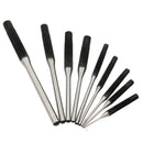9Pcs Steel Multi Size Round Head Pins Punch Set Grip Roll Pins Punch Tool K W7N1