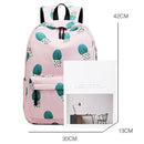 Waterproof Fairy Ball Plant Printing Backpack Women Cactus Bookbag Cute Sch F1O6