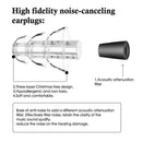 2Pcs Silicone Earplugs Noise Cancelling Reusable Ear Plugs Hearing Protection