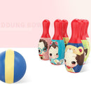 ABS Mini Bowling Toys Set Educational Tool Strengthen Baby's Muscle Control