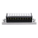660V 15A DIN Rail Base Dual Row 10 Position Screw Terminal Barrier Strip