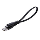 USB to Micro-USB Short Flat Charging Cable with Metal Connector for Android H9U1