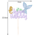 2pcs Cake Topper Cake Insert Picks Decoration Happy Birthday  Cupcake Topper Ew