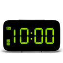 Led Digital Alarm Snooze Clock Voice Control Time Display Large 5Inch Scree