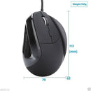 2400DPI 6 Buttons USB LED Vertical Optical Wired Pro Gaming Mouse For PC Laptop