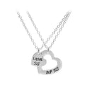 2pcs Sister Necklace Matching "Little Sister Big Sister" Pendant Necklace ME