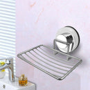 Soap Dish Holder,Stainless Steel Soap Basket With Strong Suction Cup Holder