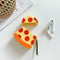 Unique Pizza Pattern Protective Case Shockproof Silicone Cover for Airpods 1/2