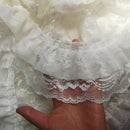 3 Layers Of Delicate Lace Edge Trim Pleats Flounce Dress Sewing DIY Decor Craft