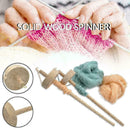 1pcs Beginners Drop Spindle Top Whorl Yarn Spin Hand Carved Wooden Tool Gif Q2H3