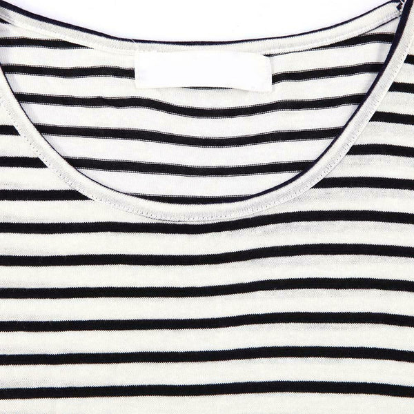 Long Sleeve Nursing T-Shirt for Pregnant Women Striped Maternity Clothes