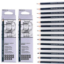 14pcs Art Drawing Pencil Set Sketch HB 2H 4H 6H 12B 10B 8B 7B 6B 5B 4B 3B 2 U8Z2