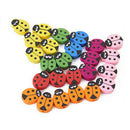 5X(18 PCS Children Wooden Ladybug Beads W7N1)