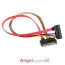 22 Pin Male to Female 7+15 pin SATA Data Power Combo Extension Cable 45CM