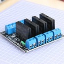 HW-869 5V DC Low Level 4-Channel Solid State Relay Module 250V 2A with Fuse