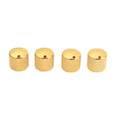 Pack of 4 Iron Electric Guitar Volume Tone Control Knobs Buttons Golden